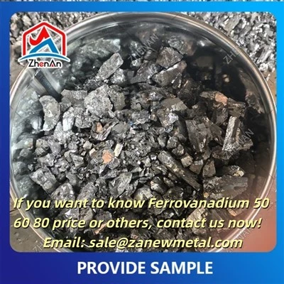 Morceaux de ferro vanadium pur 60